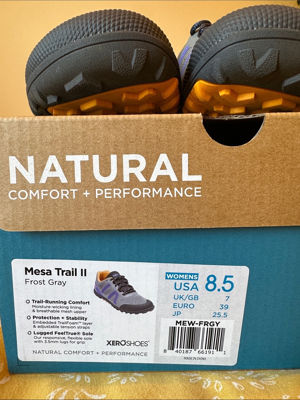 Xero Shoes Mesa Trail II Womens Frost Gray Athletic Shoes - 8.5 - Picture 7 of 7